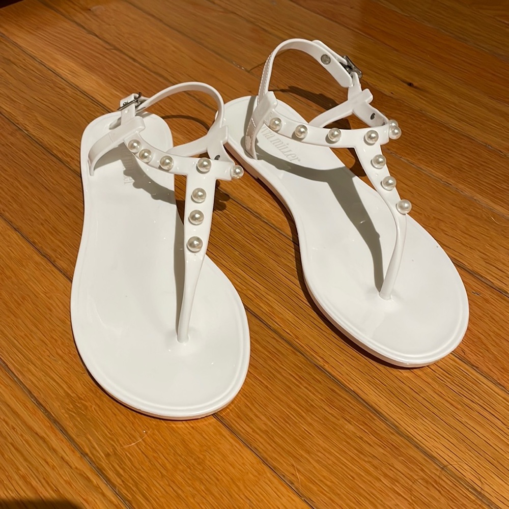 White Rubber Sandals